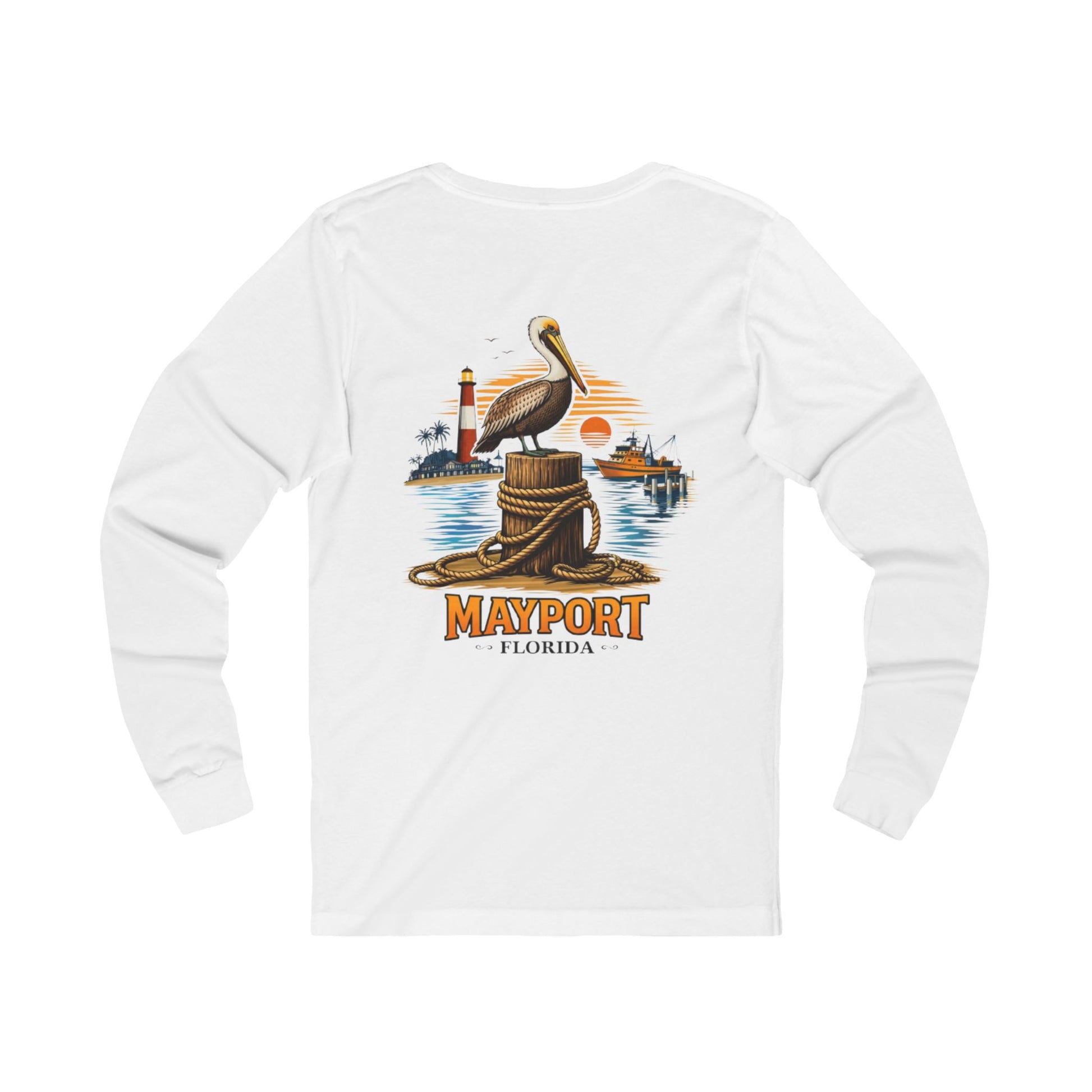 Fishery By Trade Mayport Florida - White Long Sleeve T-Shirt