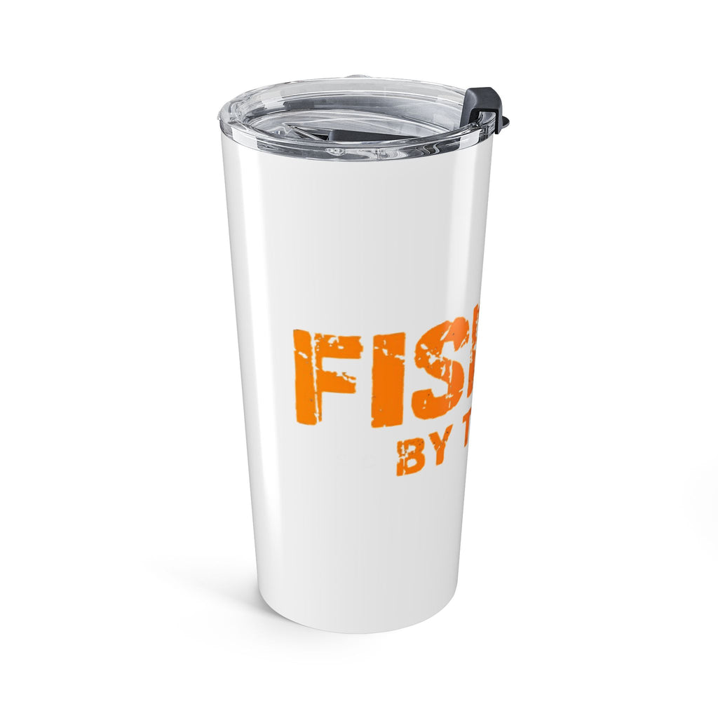 20oz Tumbler – Fisherman Proudly Trades (Rustic Orange Text)