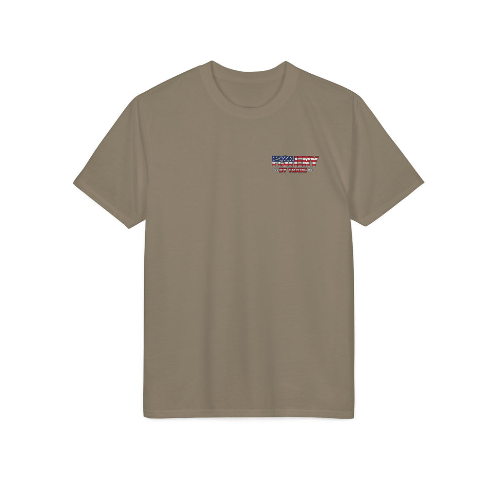 Fishing Boat T-Shirt — American Flag Fishery Graphic Tee for Anglers & Patriotic Outdoorsmen