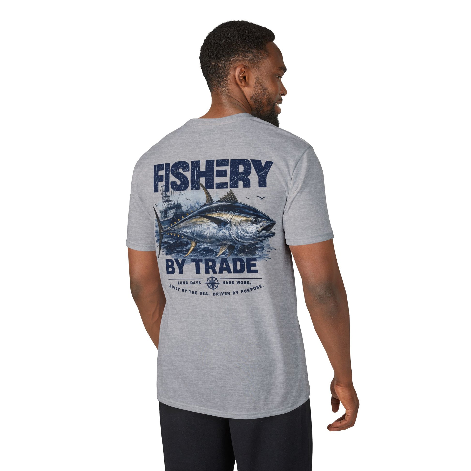 Fishing T-Shirt — "Fishery by Trade" Graphic Performance Tee