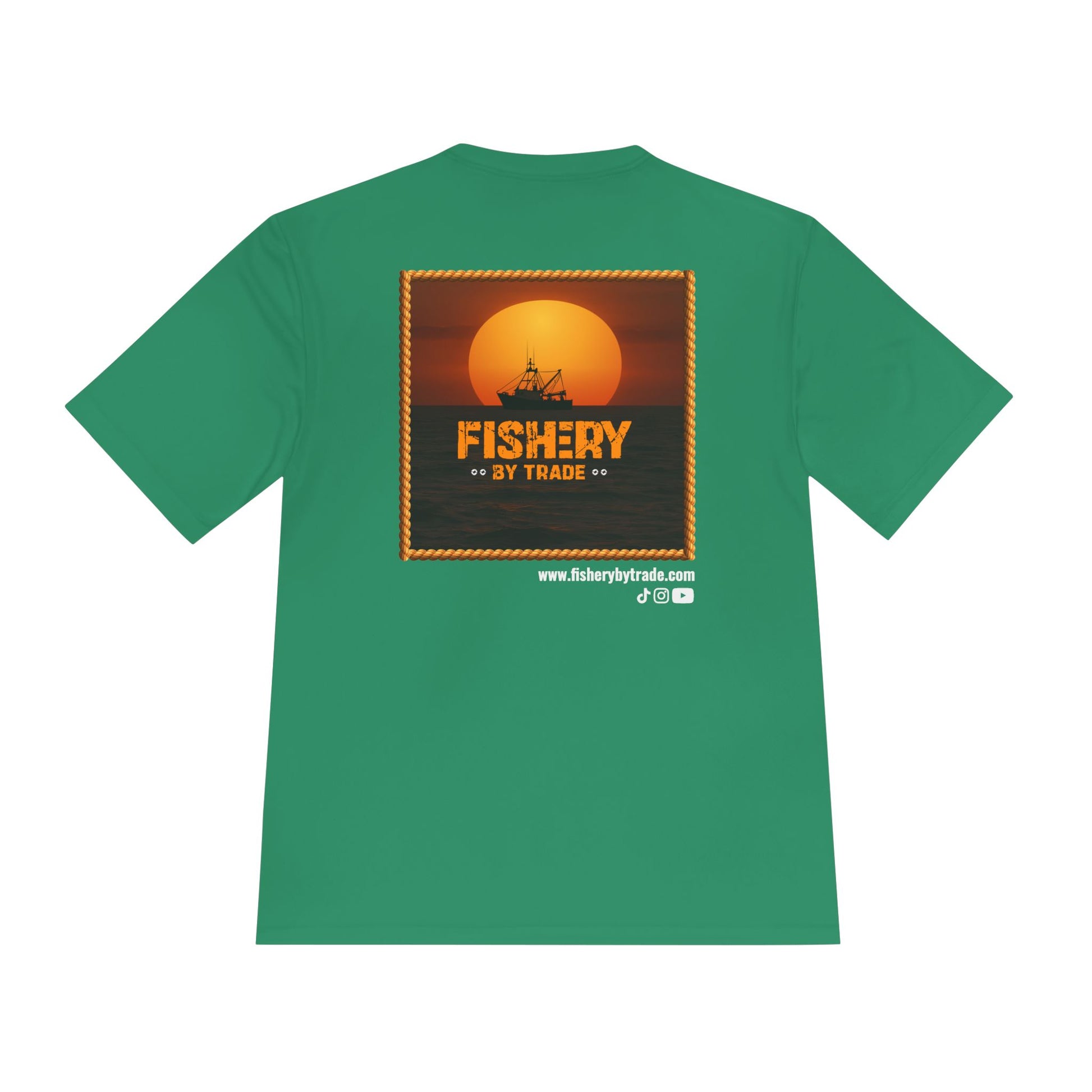 Fishery by Trade - Men's Black Quick Dry T-Shirt