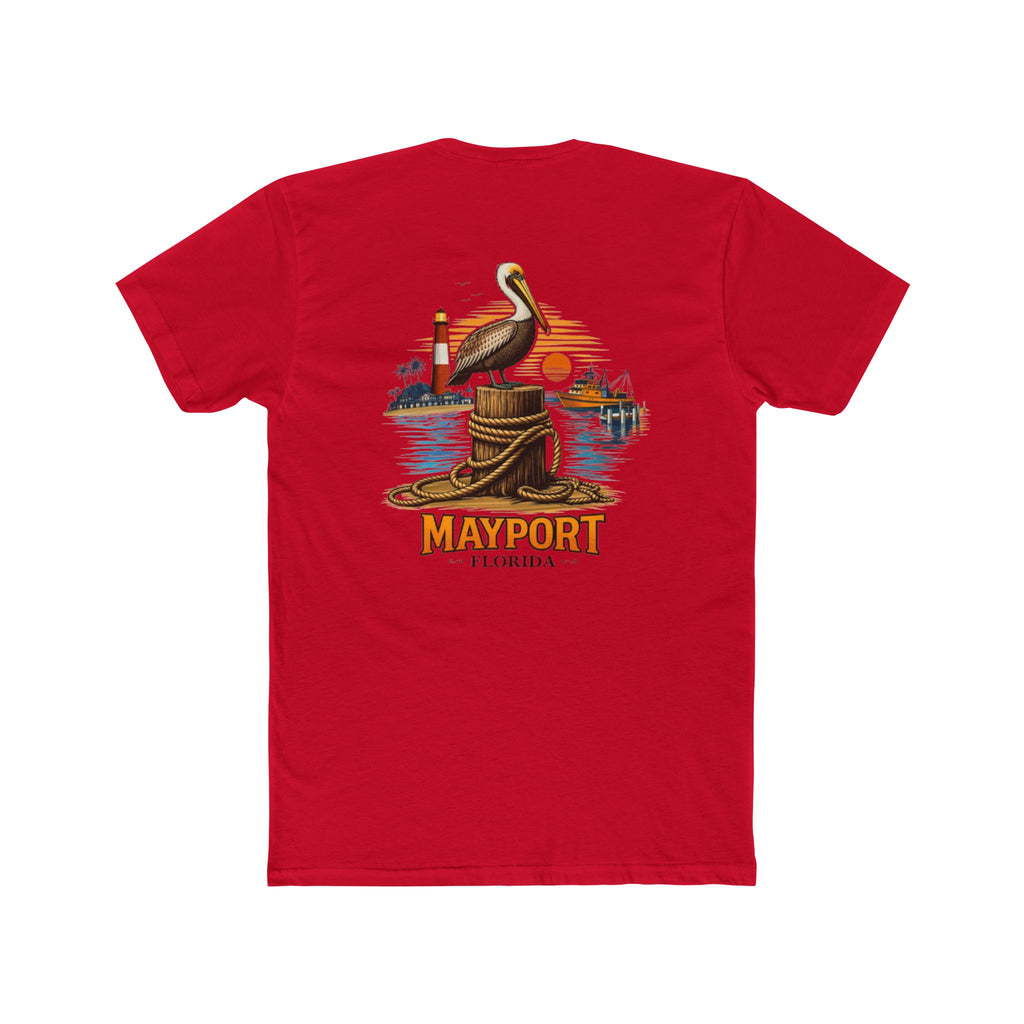 Fishery By Trade Mayport Florida - Men's White Crew Neck Tee
