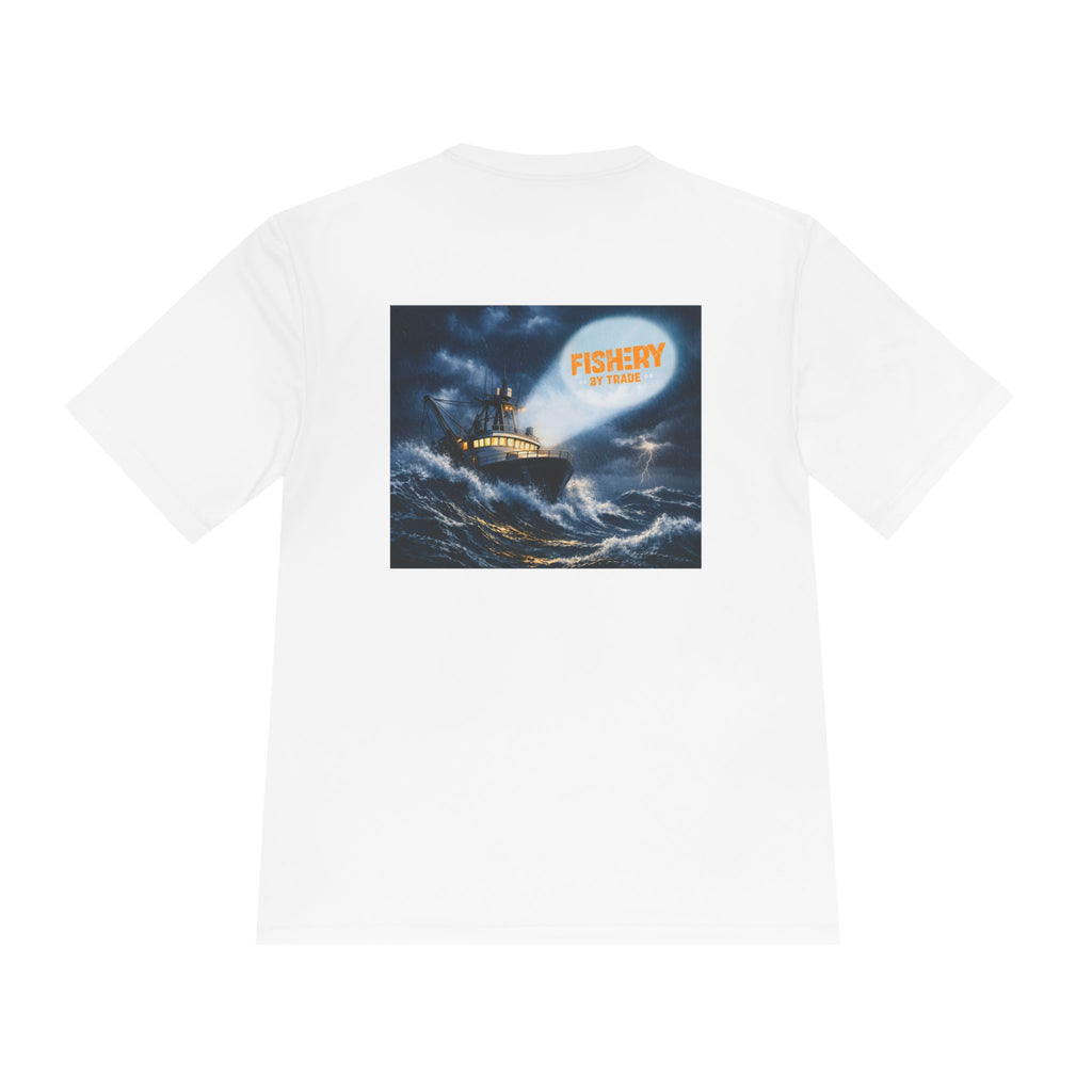 Fishery by Trade Rough Seas - Men's White Quick Dry T-Shirt