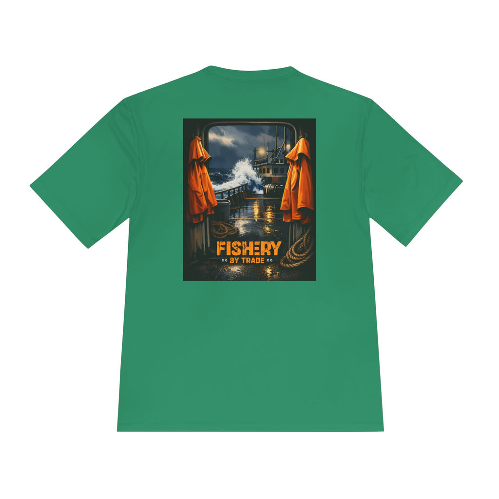 Fishery by Trade Deck - Men's Black Quick Dry T-Shirt