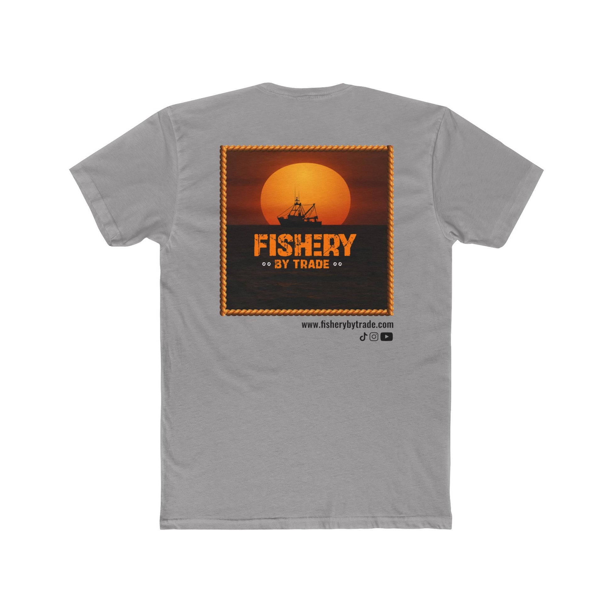 Fishery By Trade - Men's White Crew Neck Tee