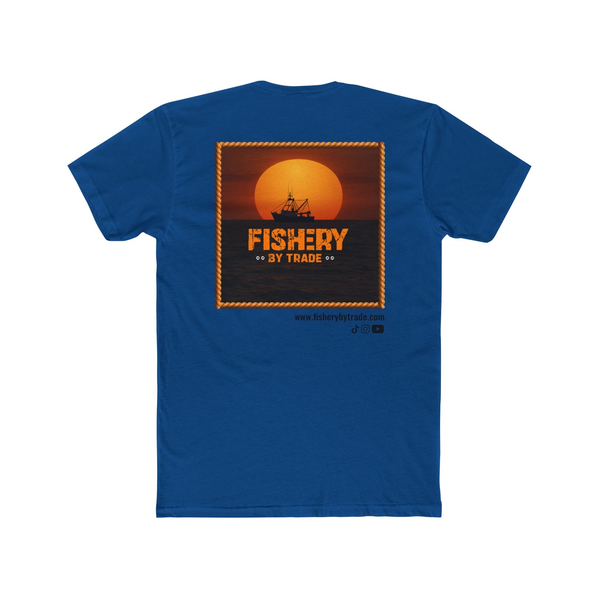 Fishery By Trade - Men's White Crew Neck Tee