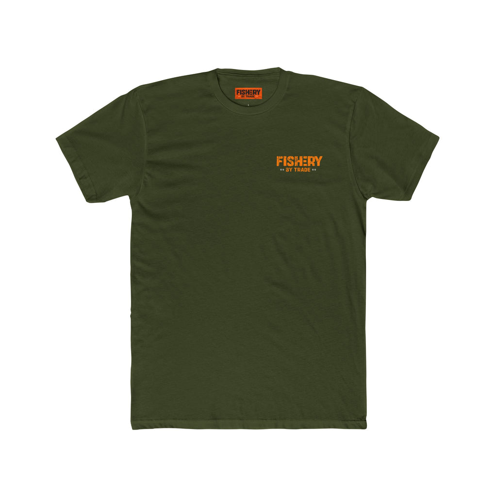 AMERICAN HAUL COTTON FISHING T-SHIRT - MILITARY GREEN