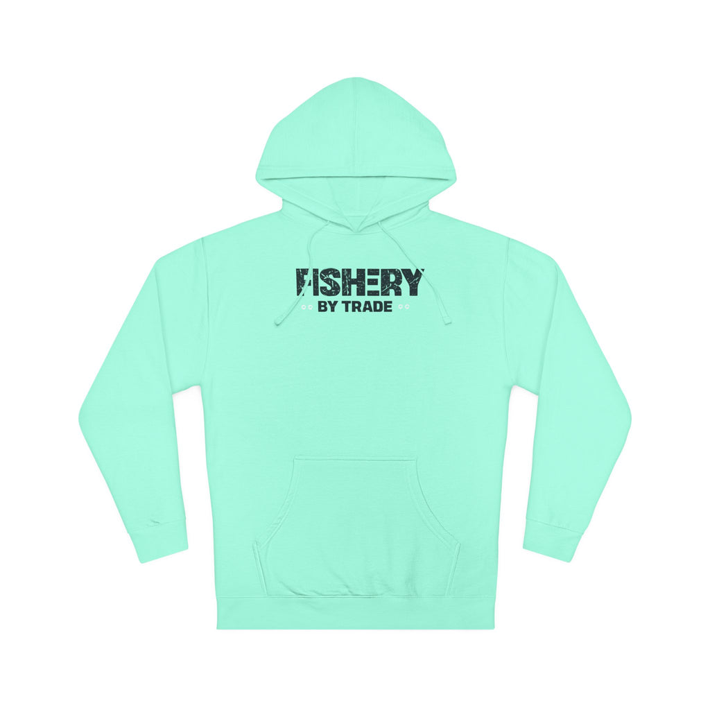Fishery By Trade Hoodie — Minimal Fishing Logo Pullover