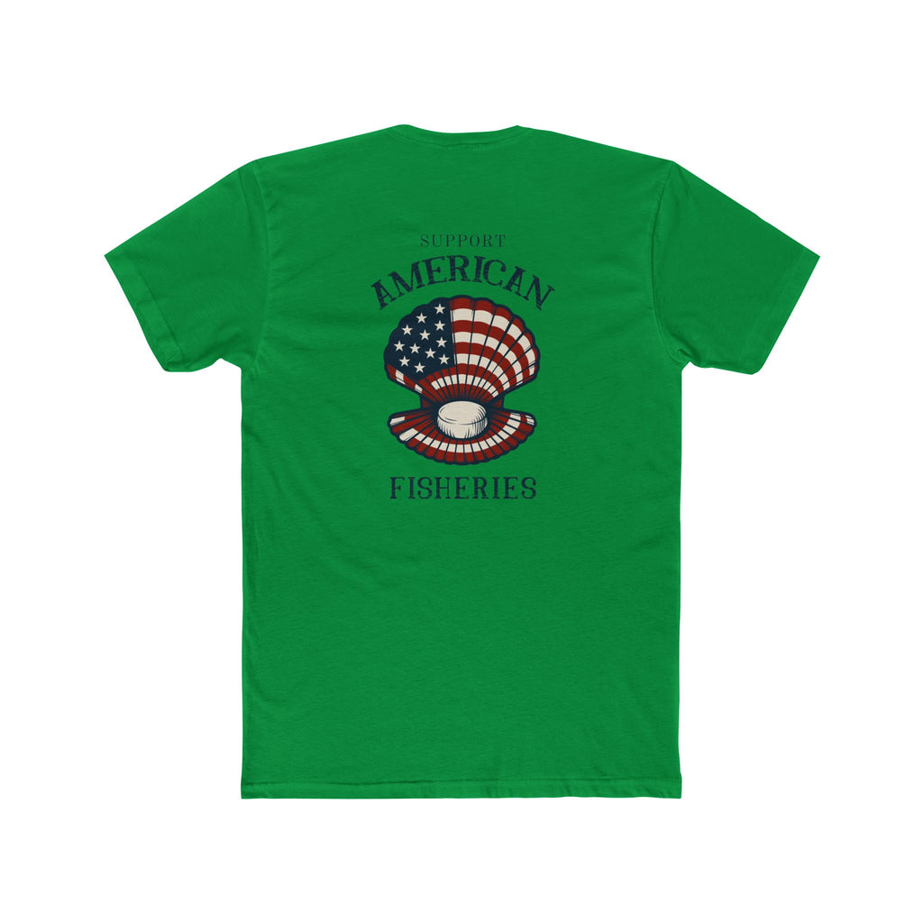 Fishery By Trade Support American Fisheries - Men's White Crew Neck Tee