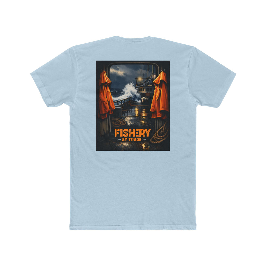 Fishery By Trade Deck - Men's Black Crew Neck Tee