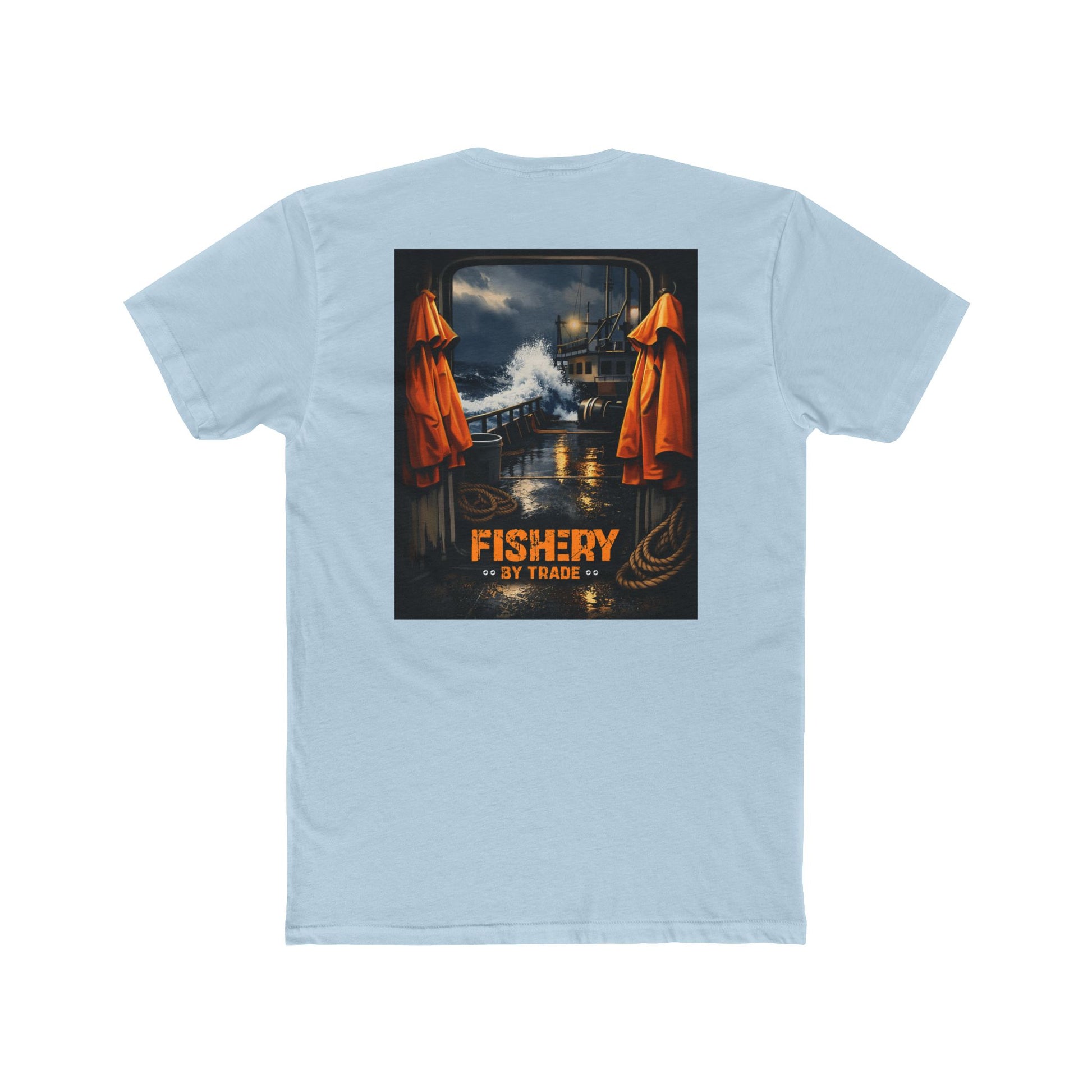 Fishery By Trade Deck - Men's Black Crew Neck Tee
