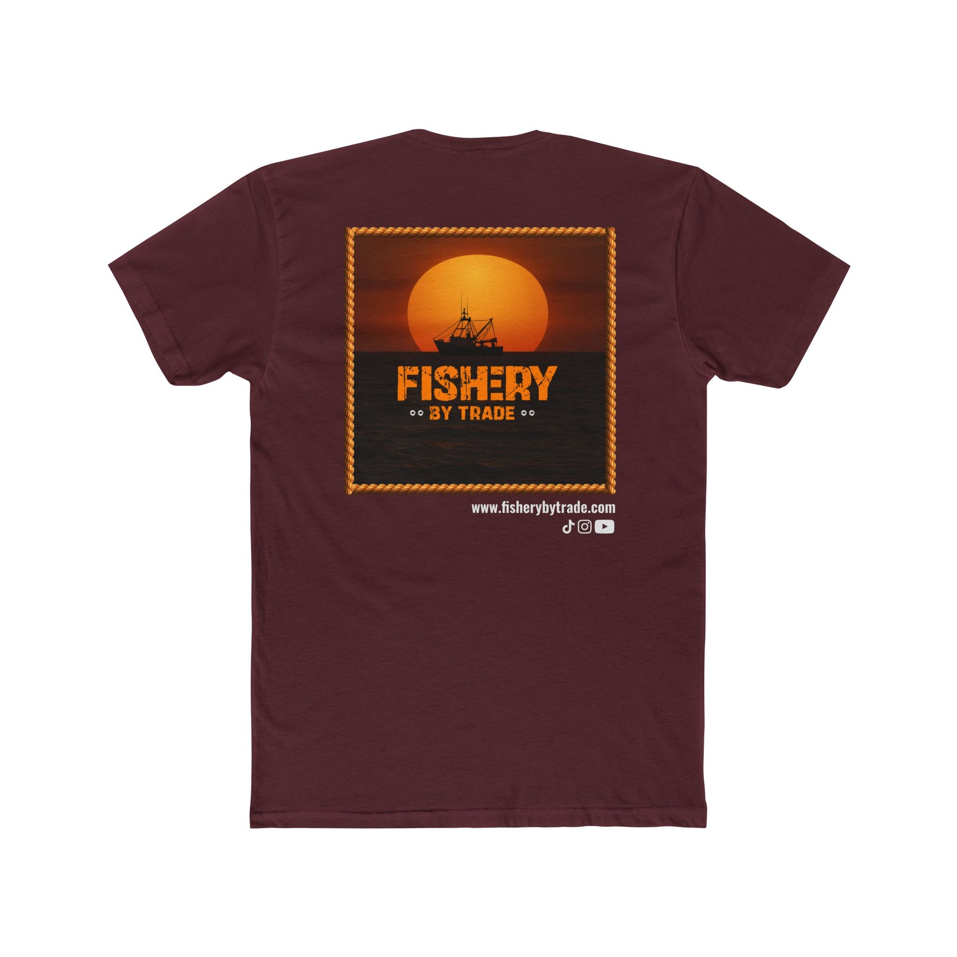 Fishery By Trade - Men's Black Crew Neck Tee