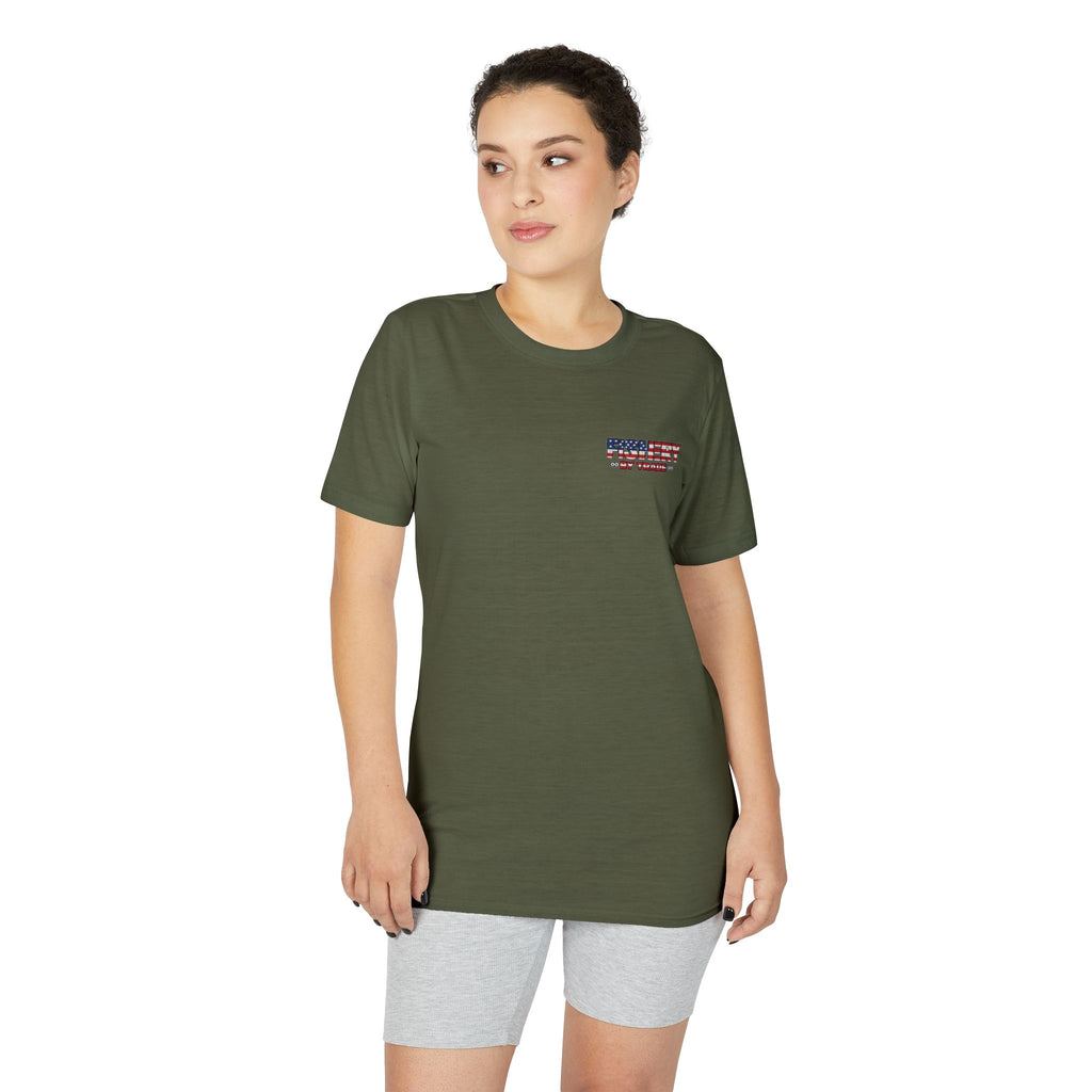 Fishing Boat T-Shirt — American Flag Fishery Graphic Tee for Anglers & Patriotic Outdoorsmen