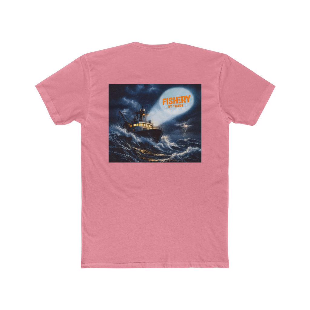Fishery By Trade Rough Seas - Men's White Crew Neck Tee