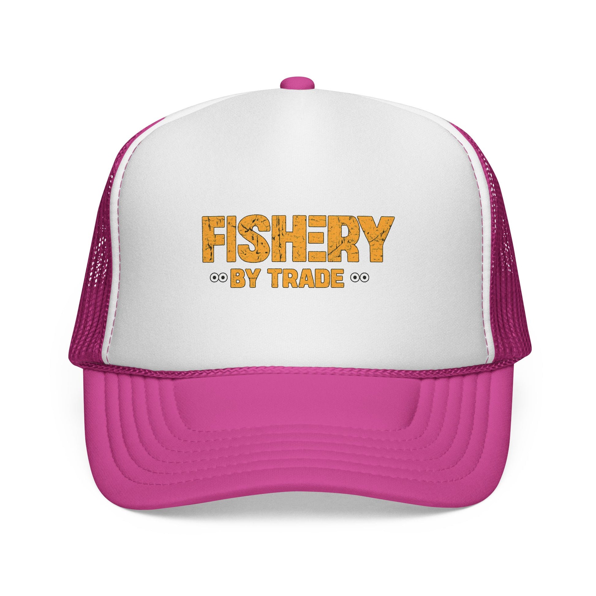Official Fishery By Trade Logo Trucker Hat — Vintage Fishing Logo Cap