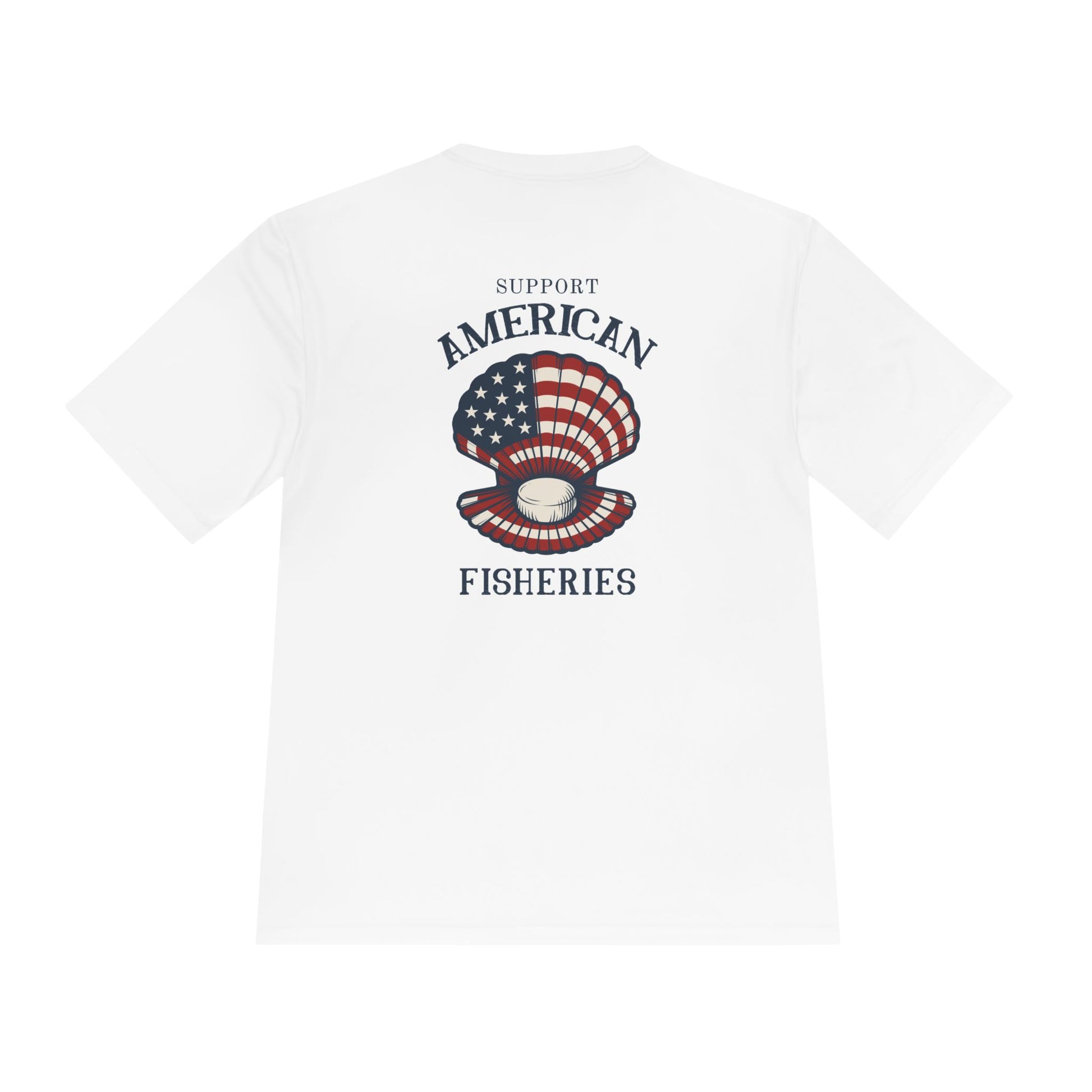 Fishery by Trade Support American Fishery  - Men's White Quick Dry T-Shirt