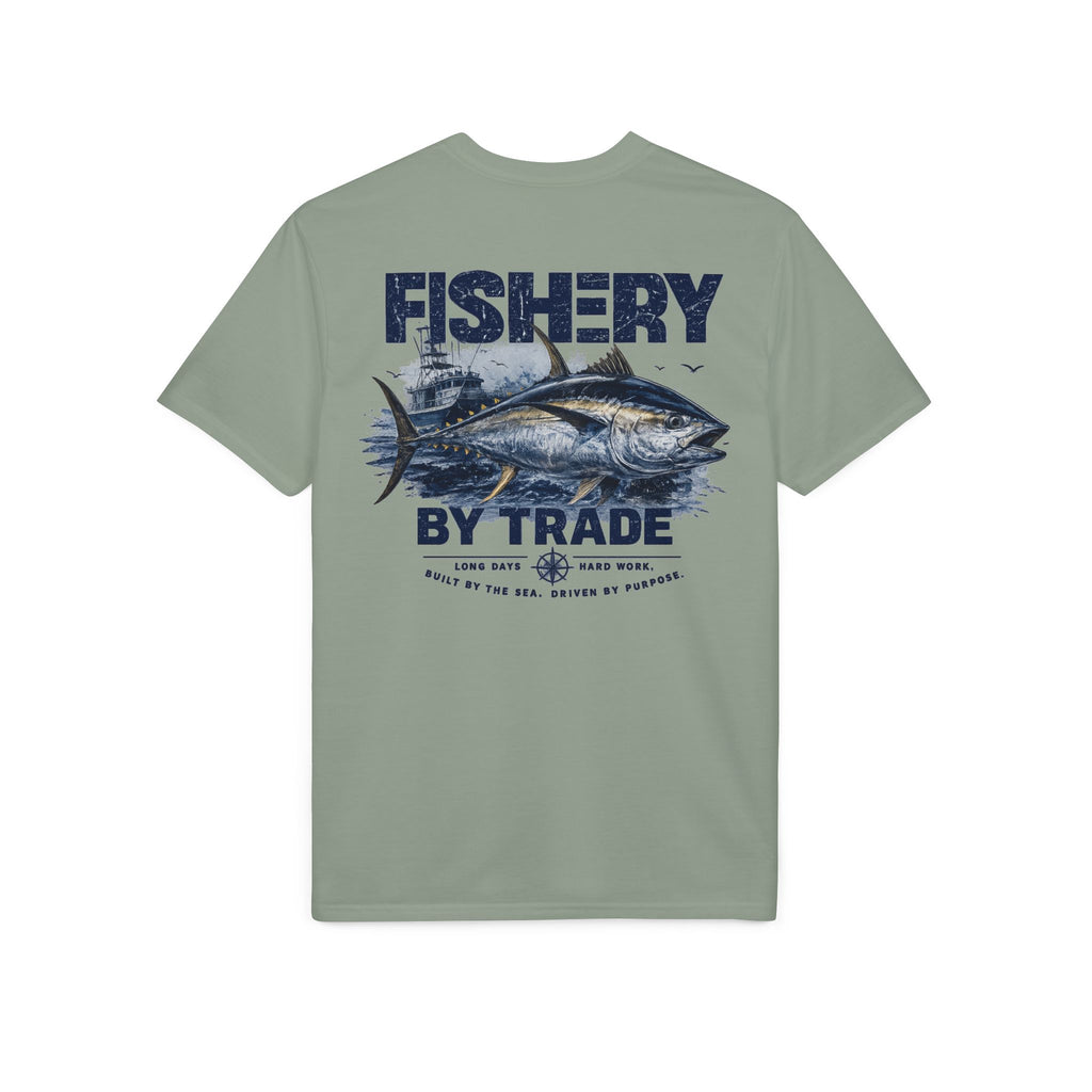 Fishing T-Shirt — "Fishery by Trade" Graphic Performance Tee