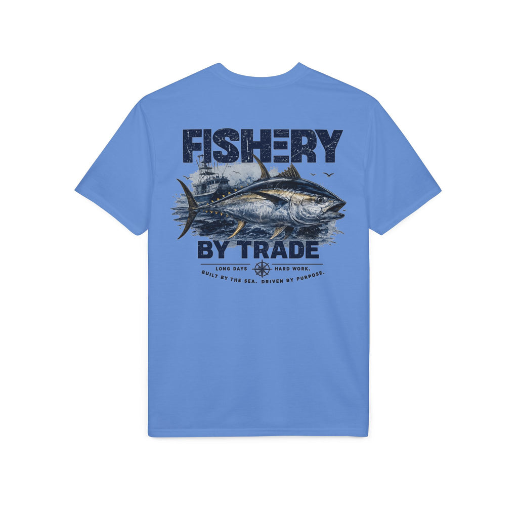 Fishing T-Shirt — "Fishery by Trade" Graphic Performance Tee