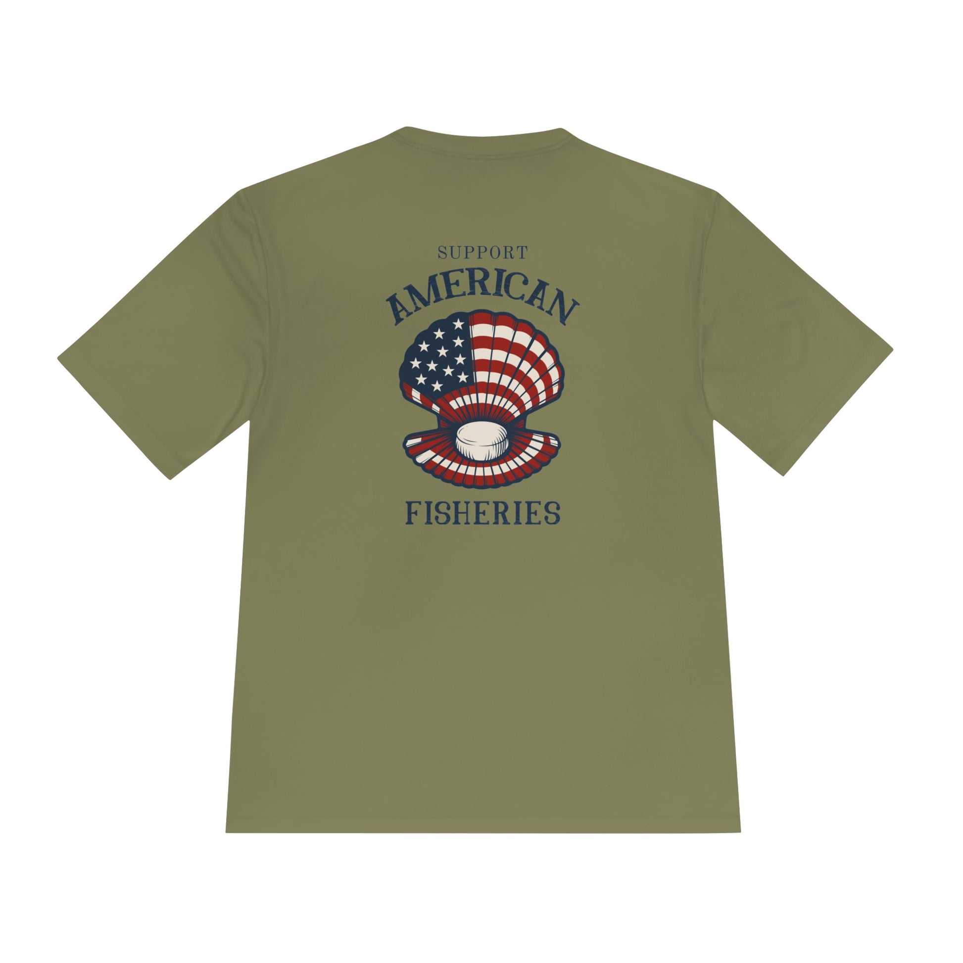 Fishery by Trade Support American Fishery  - Men's White Quick Dry T-Shirt