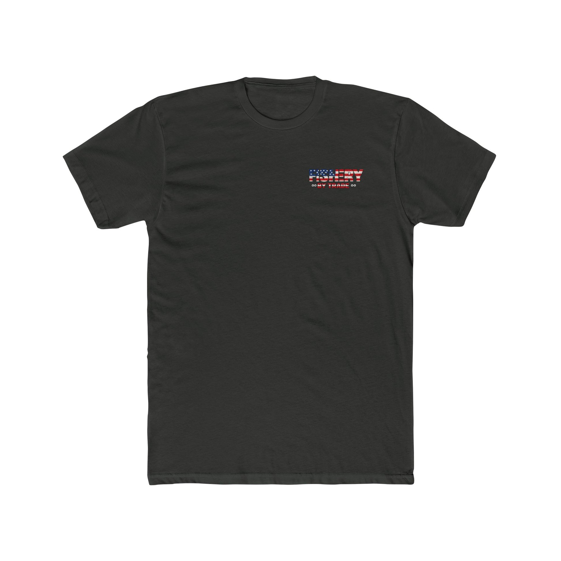 Fishing By Trade T-Shirt — American Flag Nautical Graphic Tee