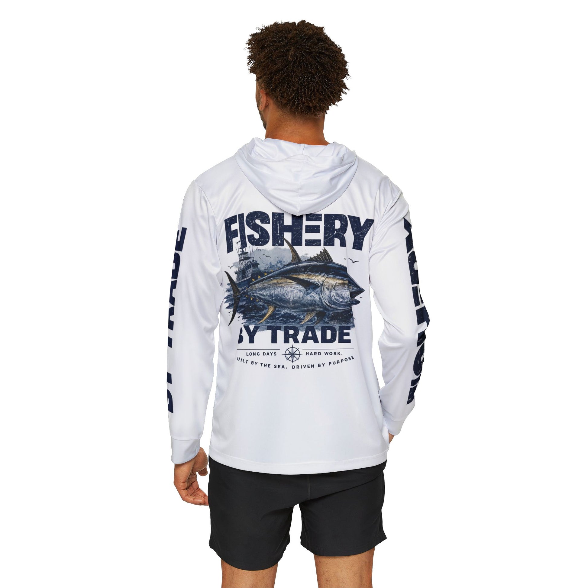 Fishing Hoodie - "Fishery by Trade" Performance Warmup Pullover