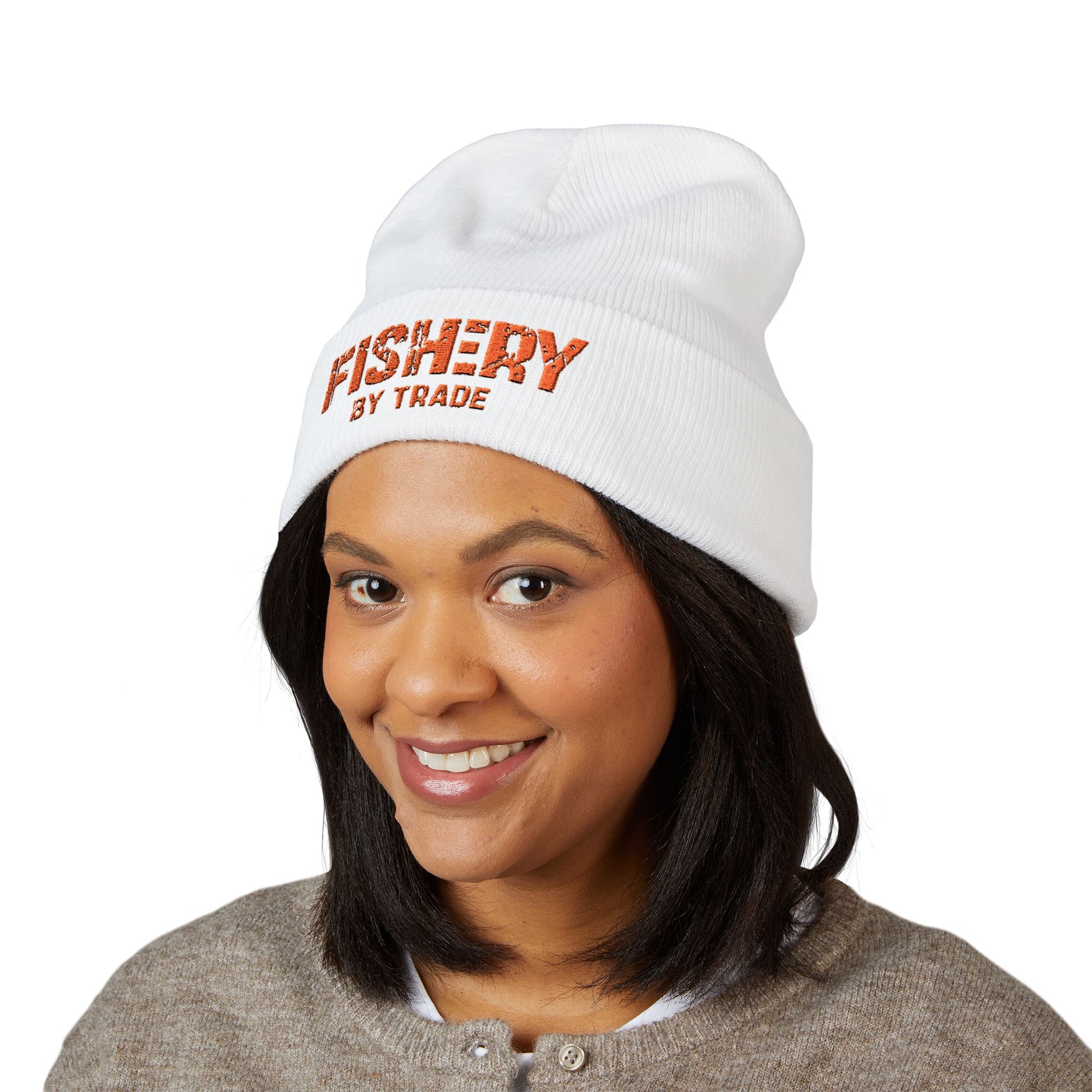 Fishery By Trade - White Beanie