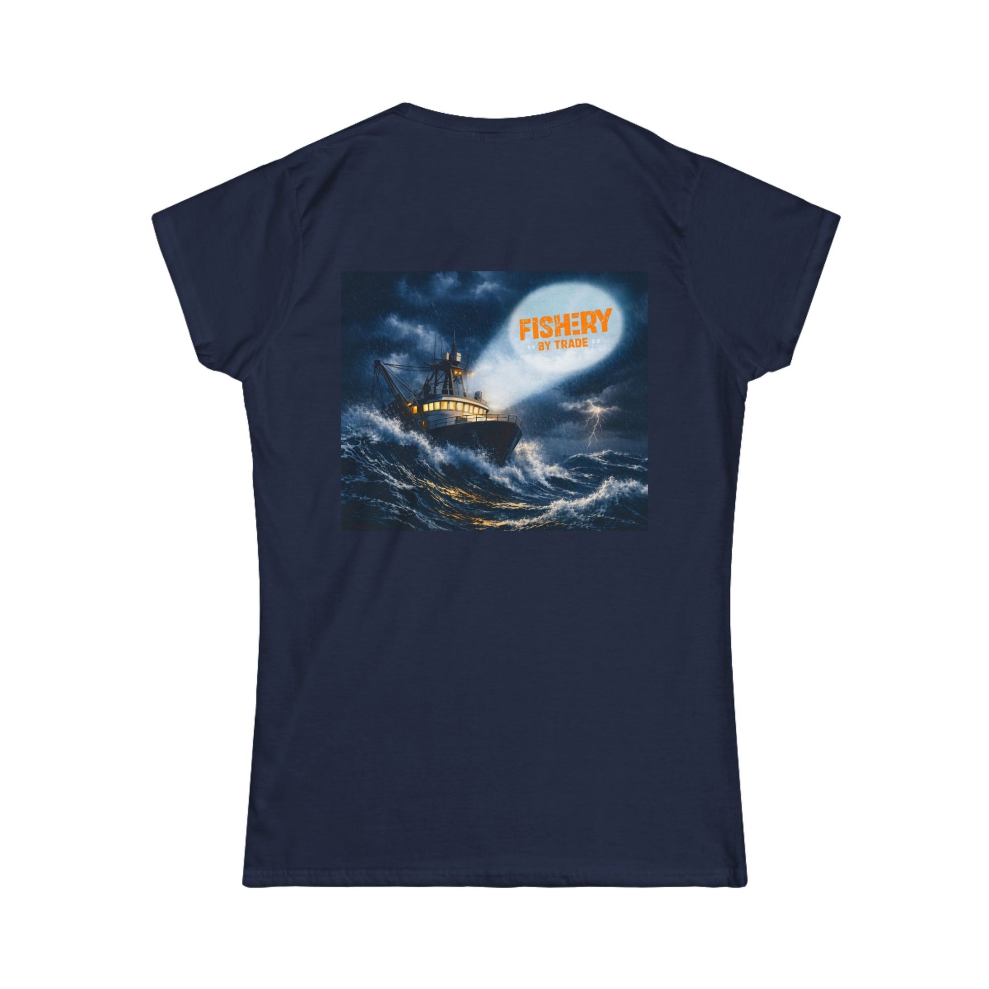 Black Fishery By Trade Rough Seas - Women T-Shirt