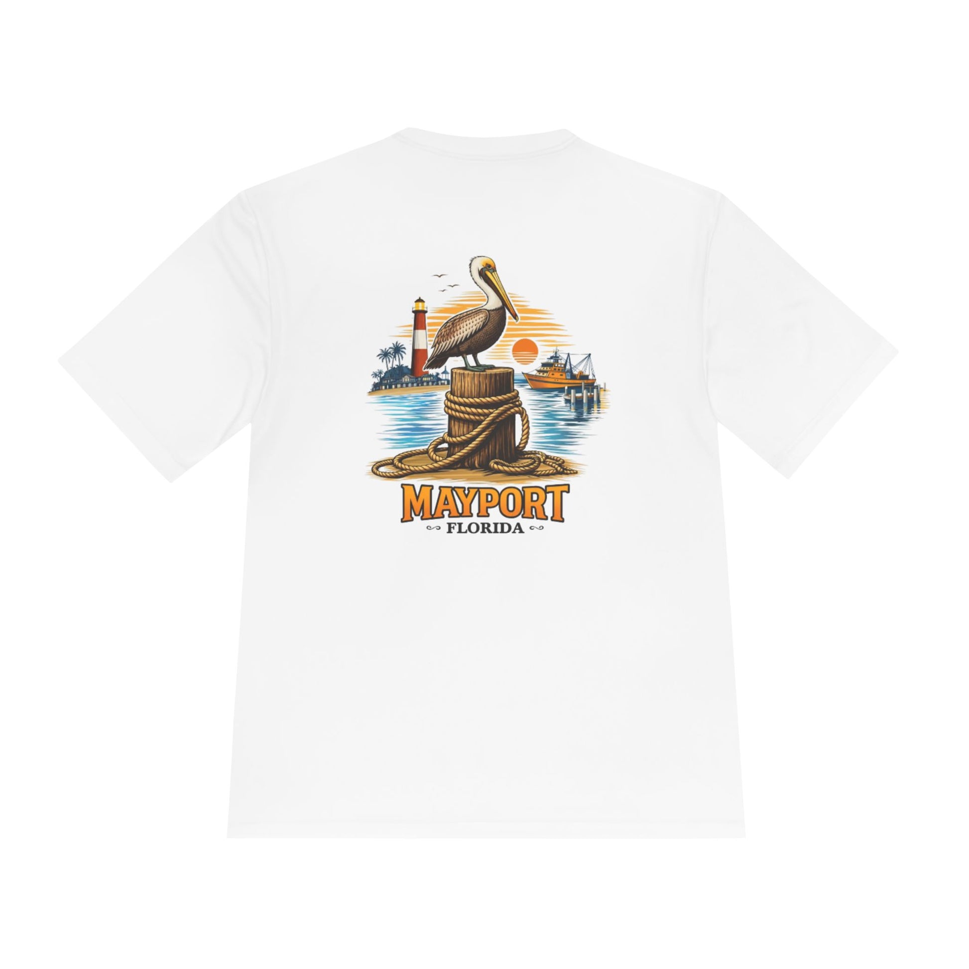 Fishery by Trade Mayport Florida - Men's White Quick Dry T-Shirt