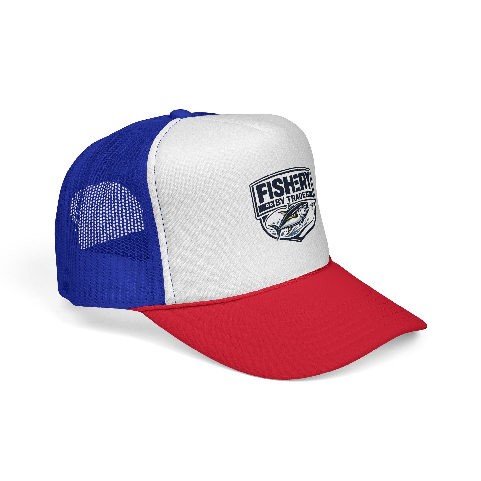 Fishery By Trade Trucker Hat — Vintage Fishing Logo Cap