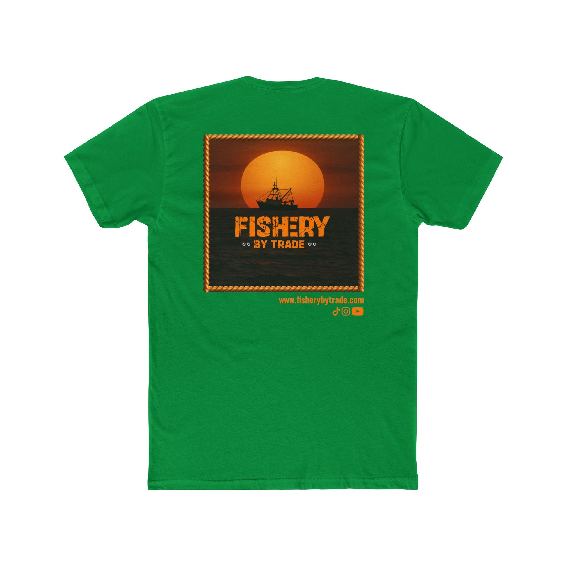 Fishery By Trade - Men's Black Crew Neck Tee