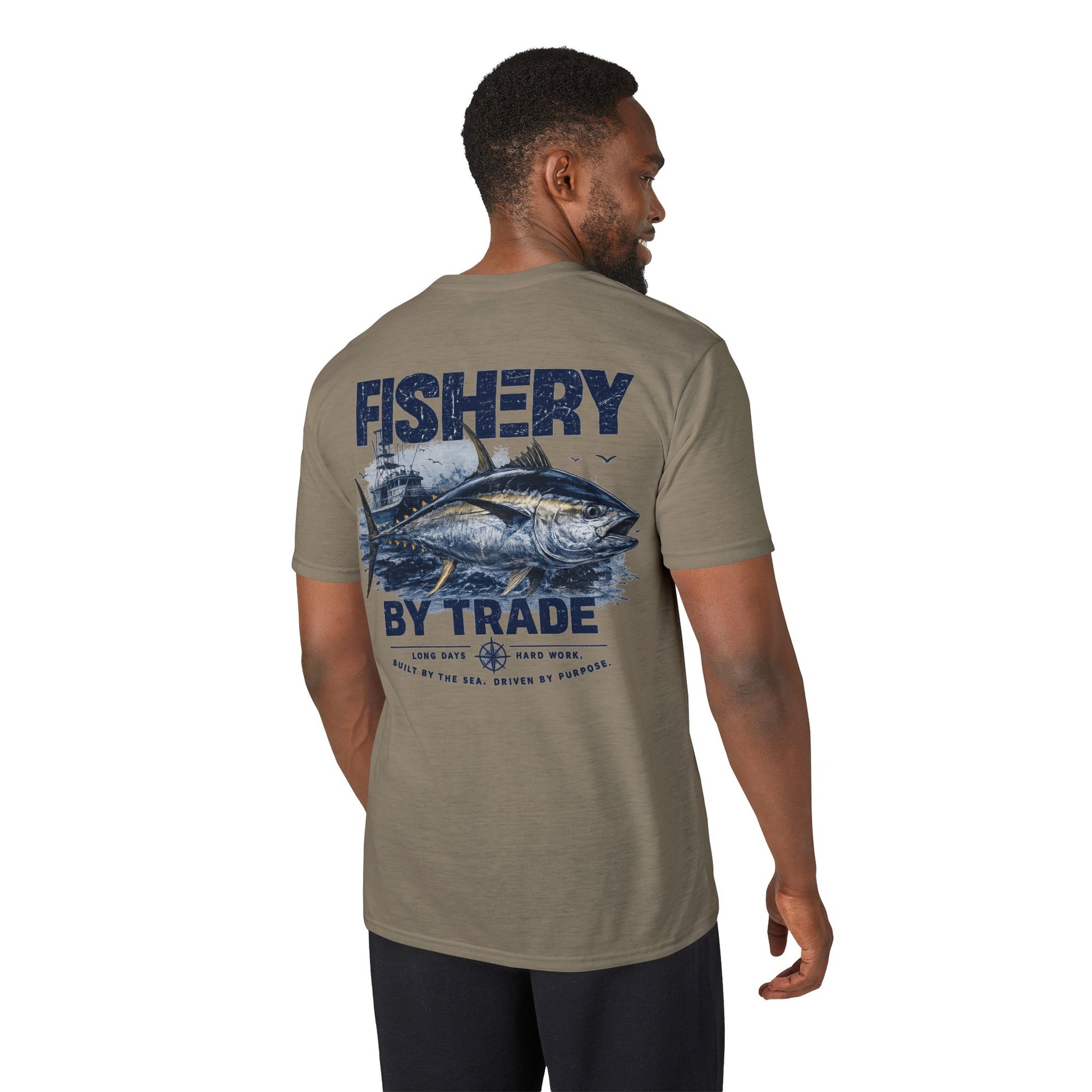 Fishing T-Shirt — "Fishery by Trade" Graphic Performance Tee