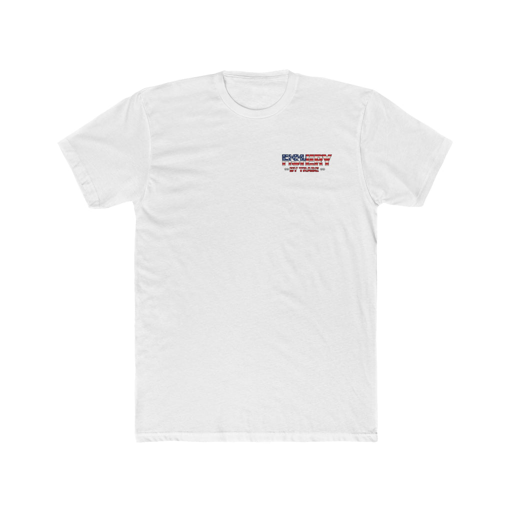 Fishing By Trade T-Shirt — American Flag Nautical Graphic Tee