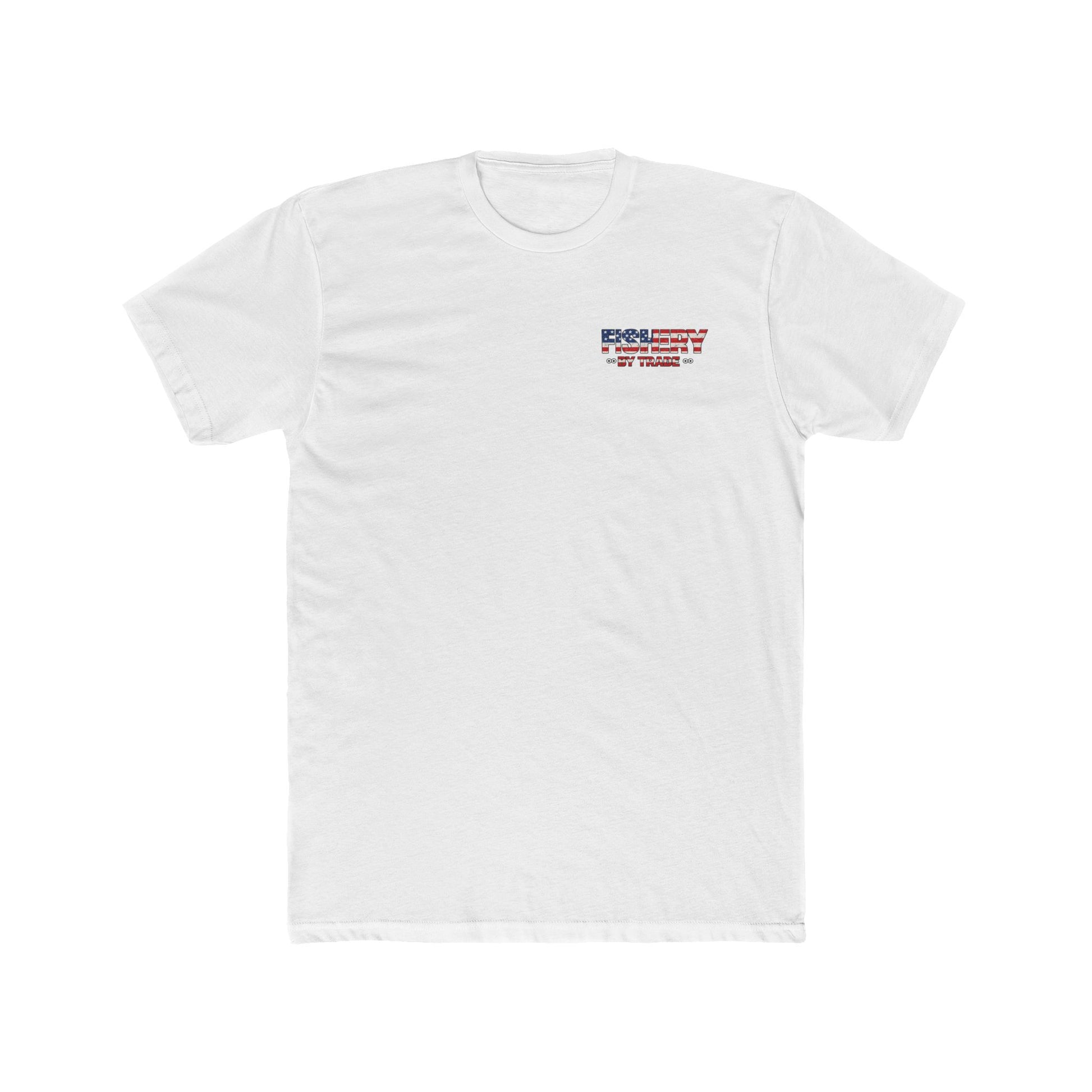 Fishing By Trade T-Shirt — American Flag Nautical Graphic Tee