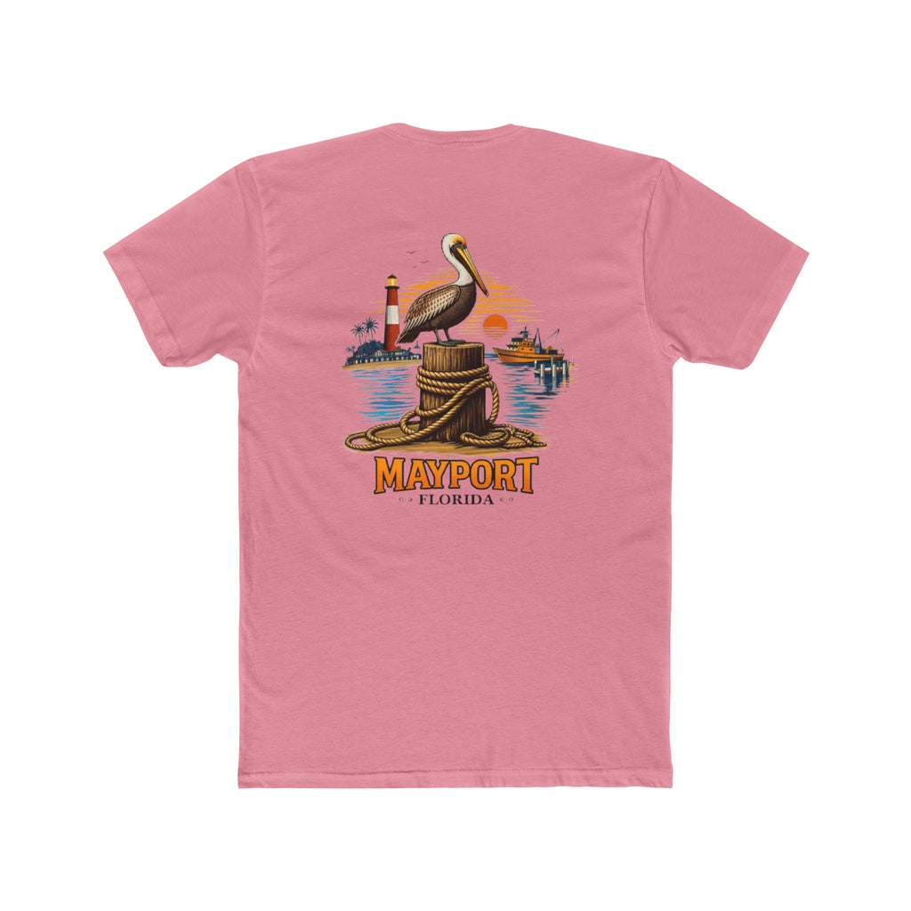 Fishery By Trade Mayport Florida - Men's White Crew Neck Tee