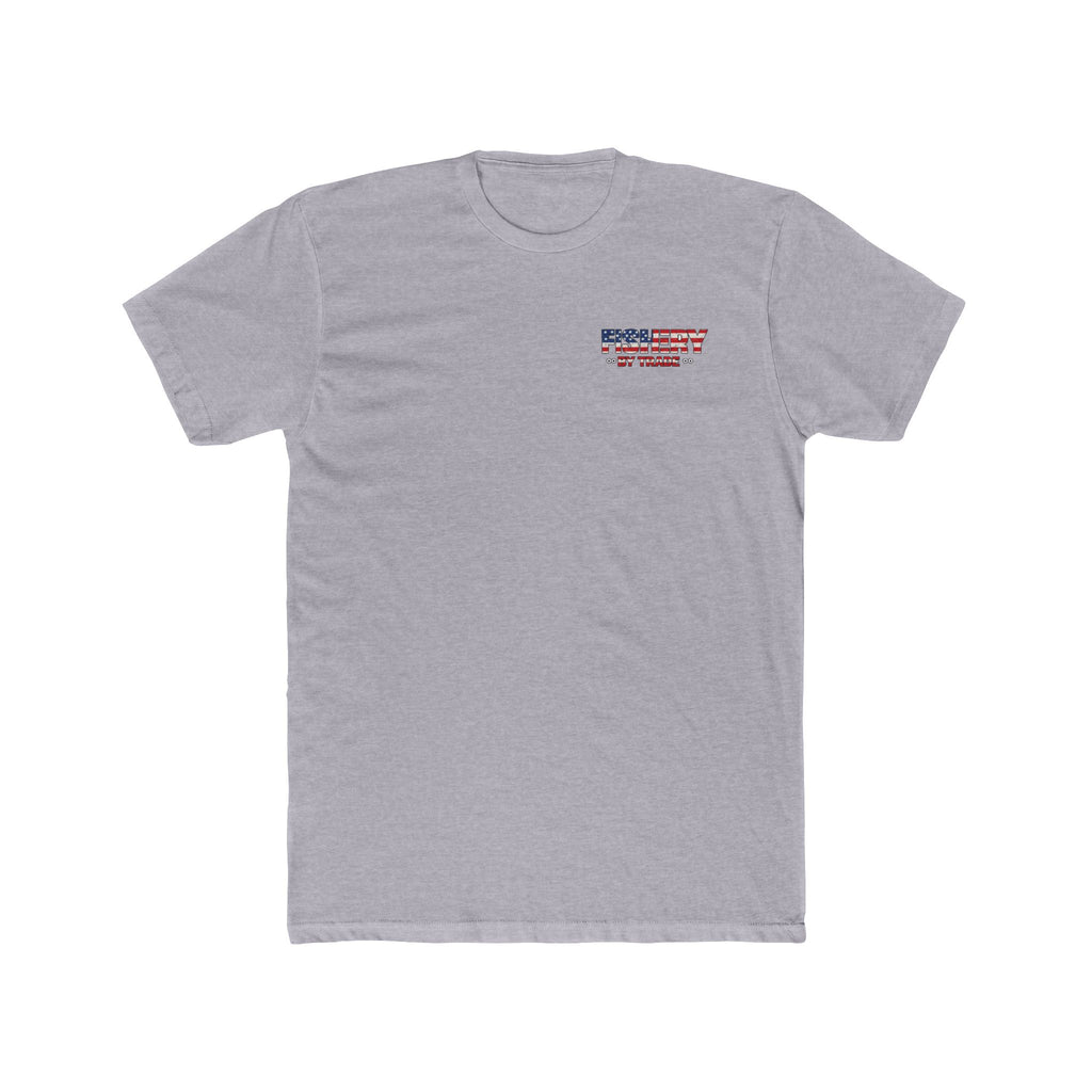 Fishing Tee – American Flag Shrimp Boat "Fishery Do My Farming?" Graphic Shirt