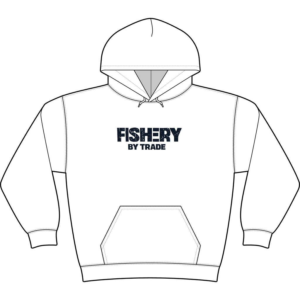 Copy of Fishery By Trade Hoodie – Vintage Tuna Fishing Graphic Pullover