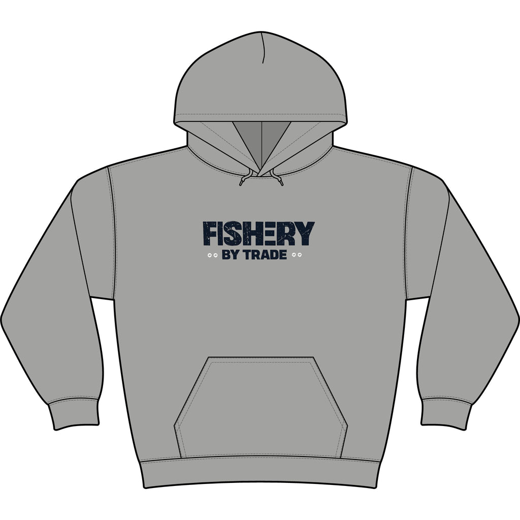 Copy of Fishery By Trade Hoodie – Vintage Tuna Fishing Graphic Pullover