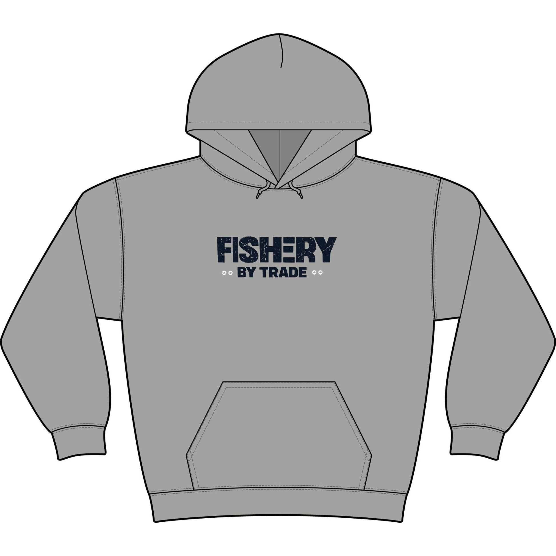 Copy of Fishery By Trade Hoodie – Vintage Tuna Fishing Graphic Pullover
