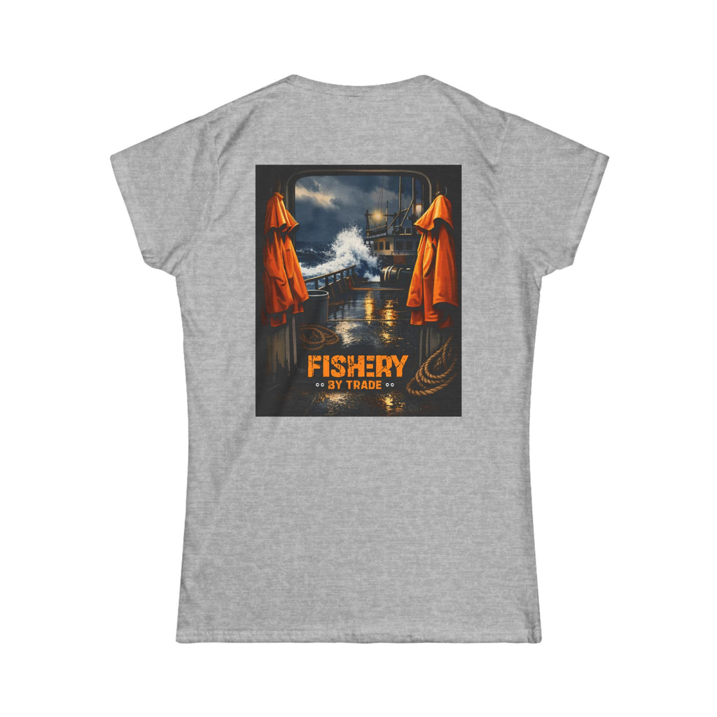 Fishery By Trade Deck - Women's White T-Shirt